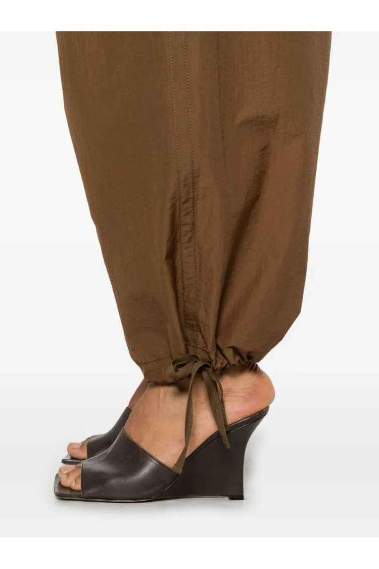 Philosophy Di Lorenzo Serafini Brown Polyamide-Cotton Wide-Leg Trousers