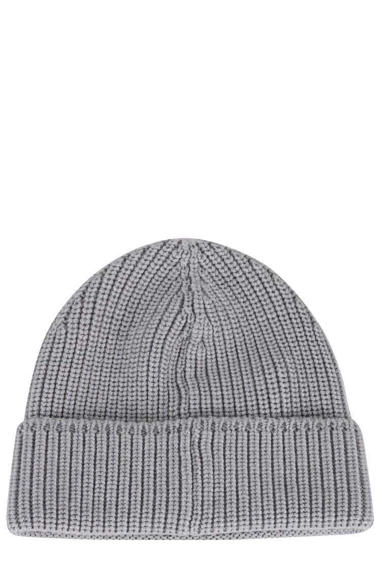 Canada Goose Ribbed Wool Toque Hat With Folded Cuff