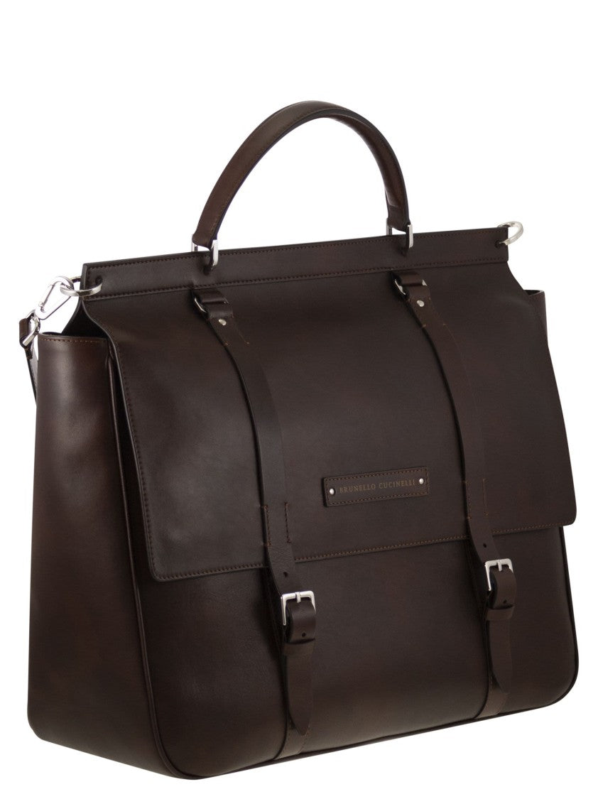 Brunello Cucinelli Casual Calfskin Briefcase