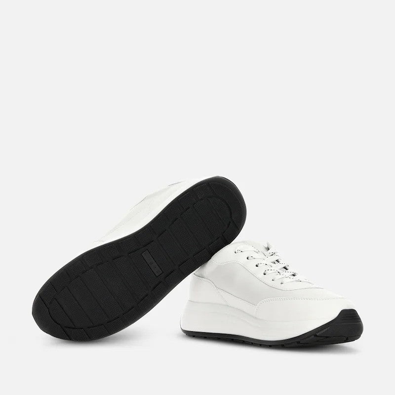Hogan Modern White Chunky Sole Leather Sneakers
