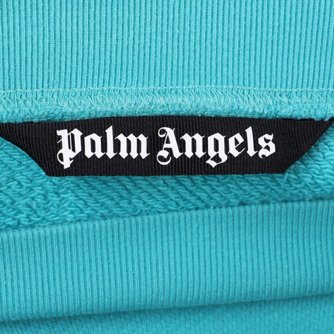 Palm Angels Bear Embroidered Sweatshirt With Print And Ribbed Details