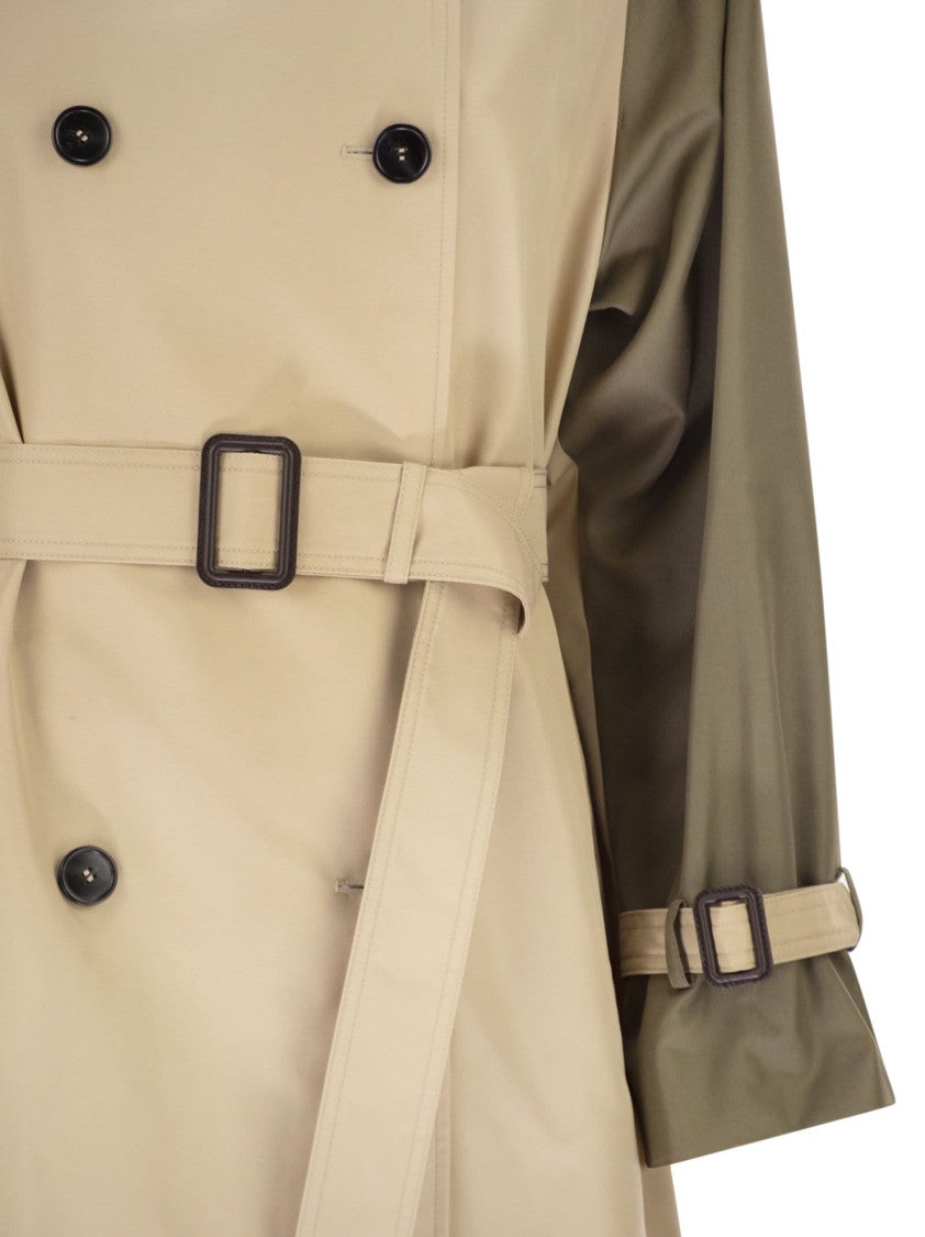 Max Mara Wkdcanasta - Reversible Trench Coat In Water-Repellent Gabardine