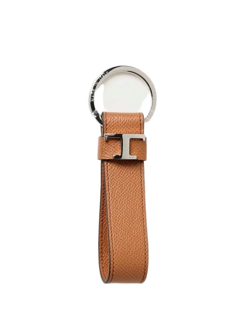 Tod's Leather Keyring With Textured Finish
