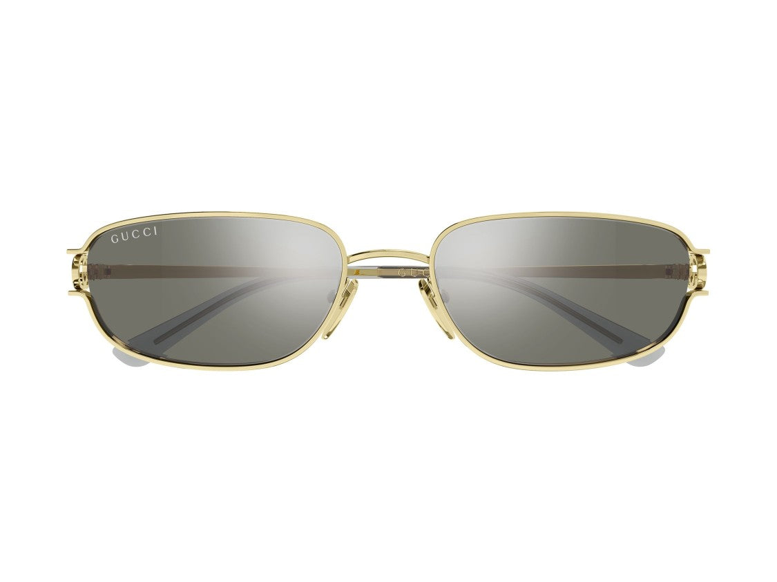 Gucci Gg2232s Gold Reflective Lens Rectangular Sunglasses