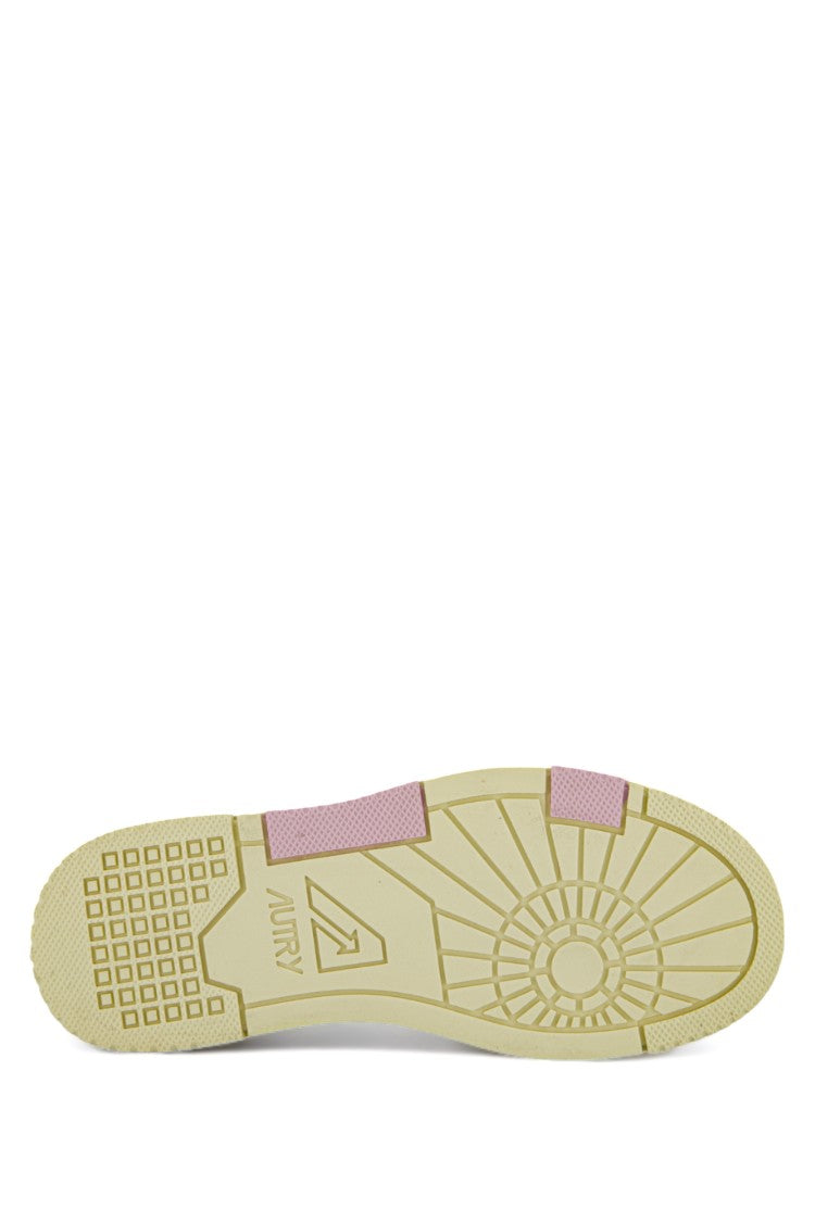 Autry Clc Women’S Basket Sneakers With Pink Details
