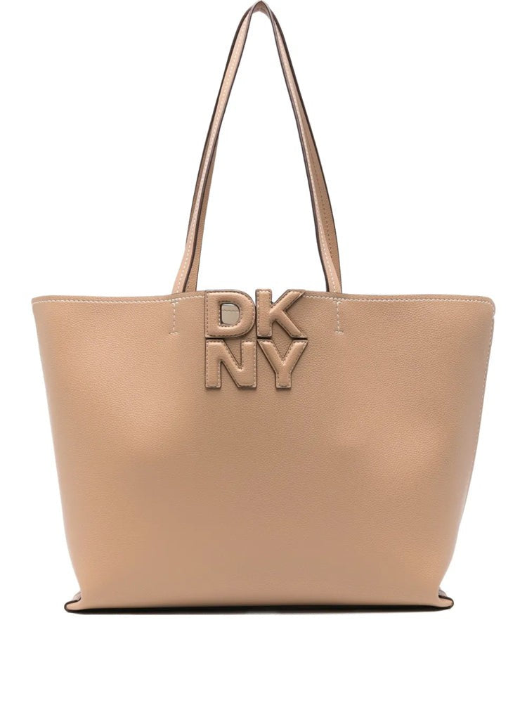 Dkny Brown Nicole Logo Tote Bag