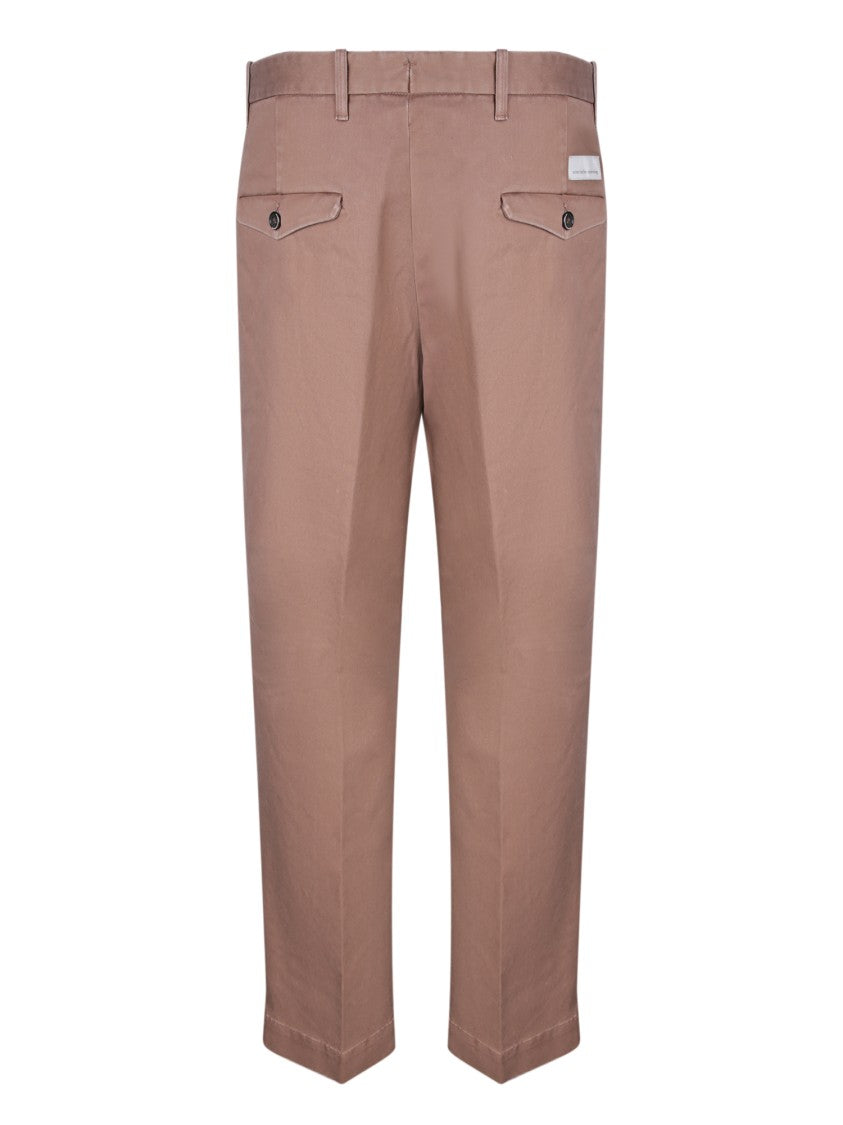 Nine In The Morning Brown Wide Cut Trousers