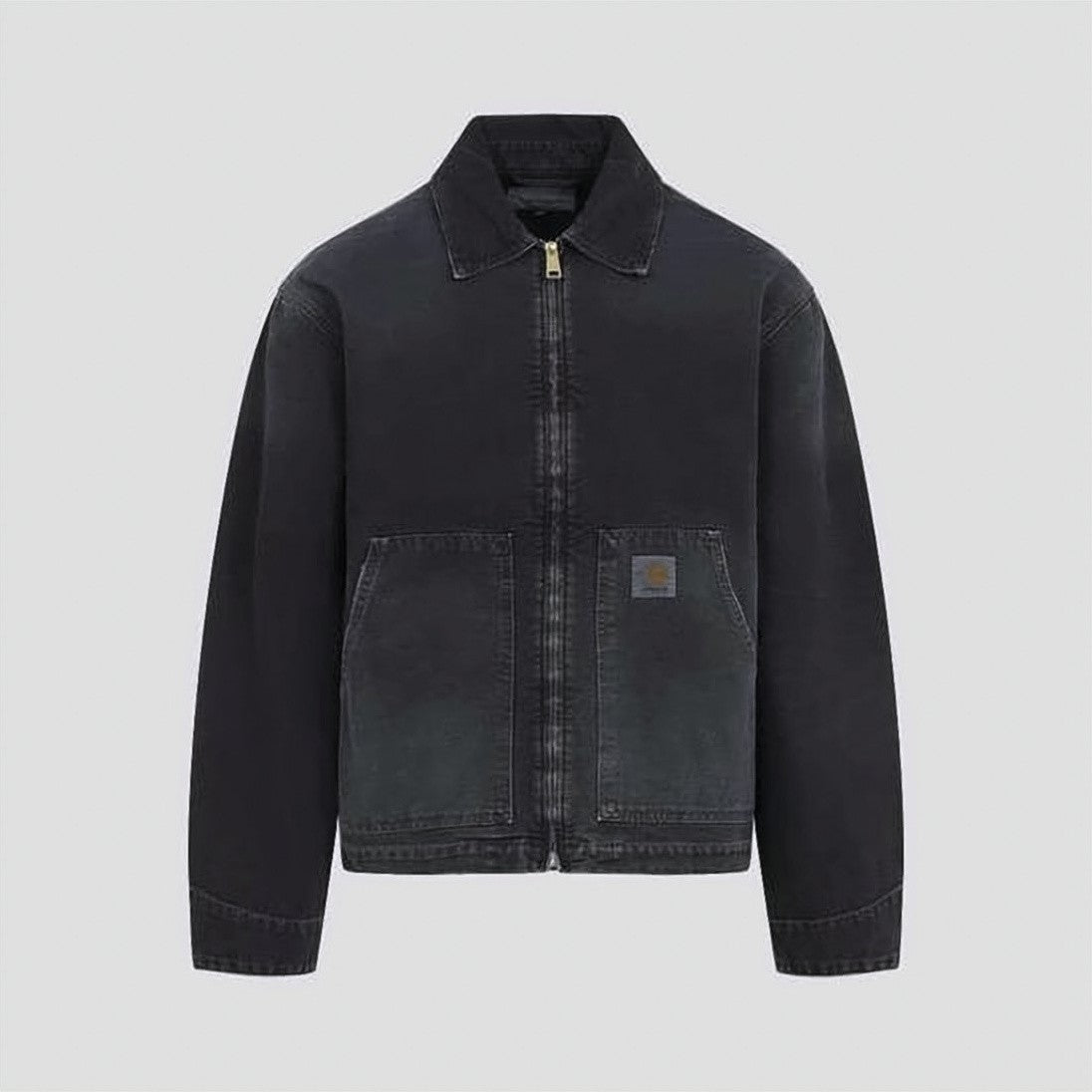 Carhartt Wip Workwear-Inspired Black Cotton Carhartt Wip Jacket