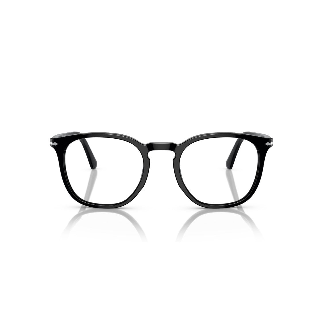 Persol 0Po3318v Rounded Square Acetate Eyeglasses With Polished Finish