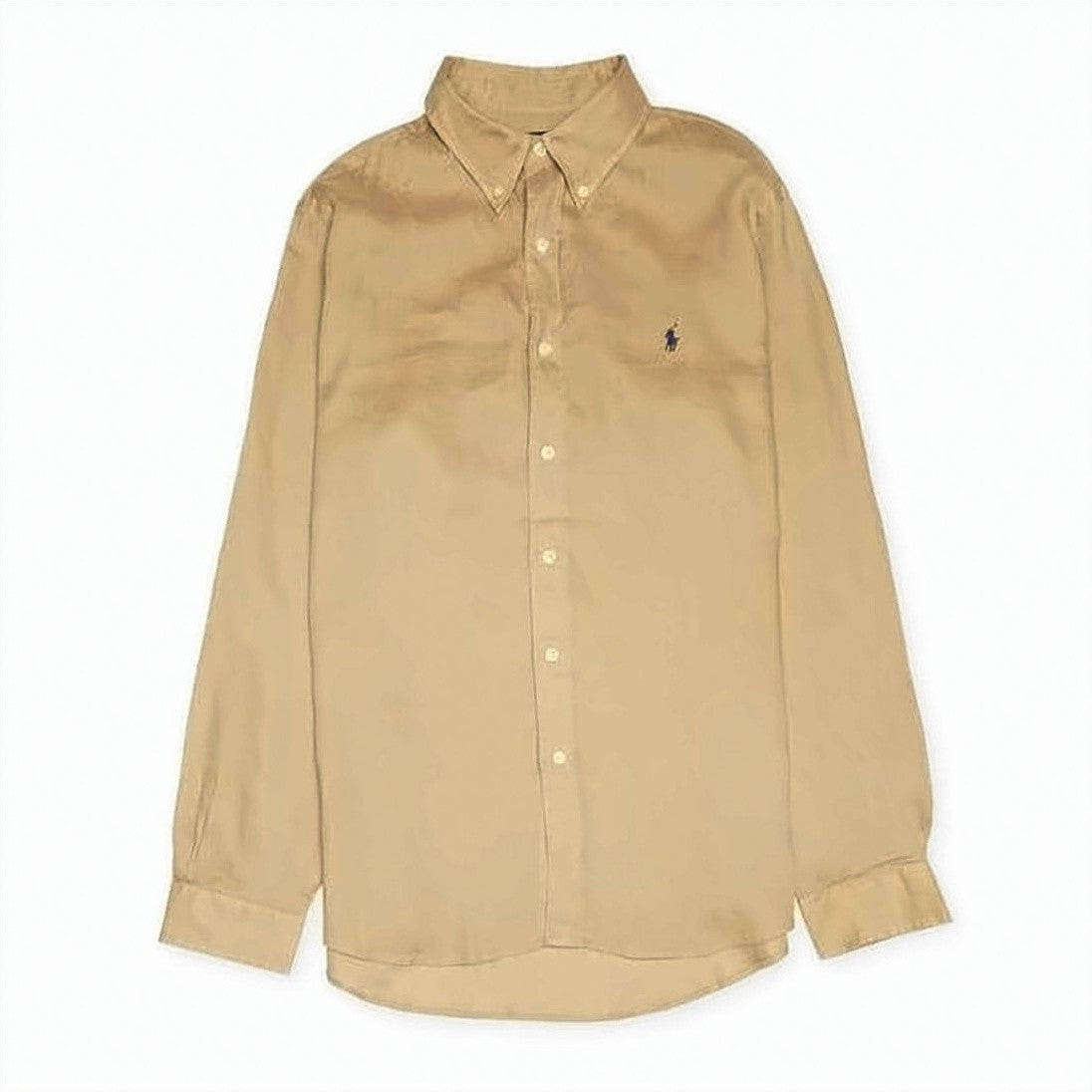 Polo Ralph Lauren Classic-Fit Long Sleeve Linen Shirt With Button-Down Collar