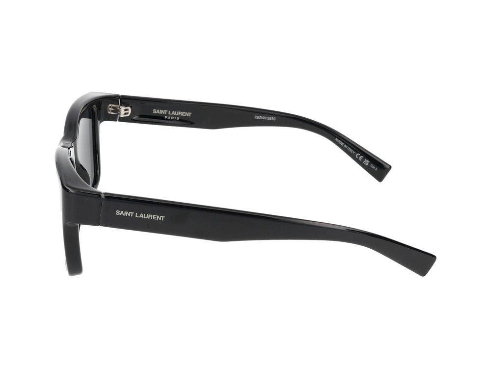 Saint Laurent Black Oversized Square Frame Sunglasses