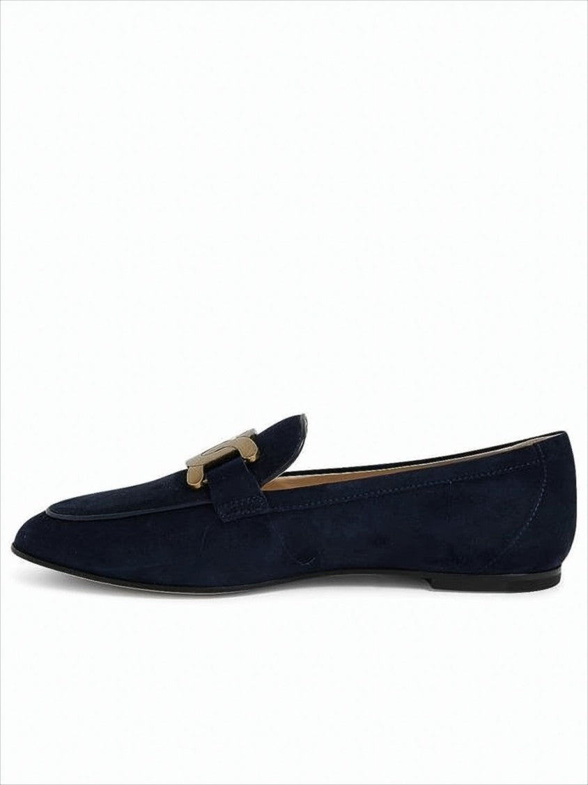Tod's Sleek Suede Leather Loafers With Minimalist Design