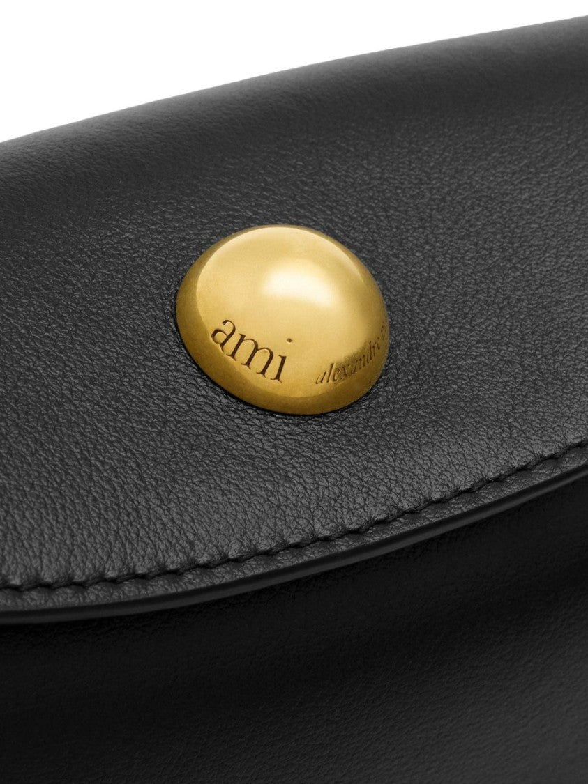 Ami Paris Gold Button Shoulder Bag