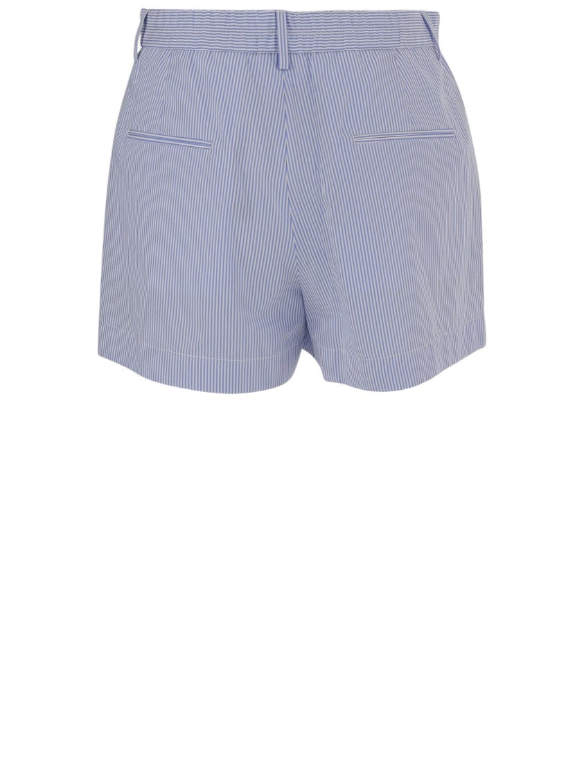 Armarium Cotton Shorts With Striped Pattern