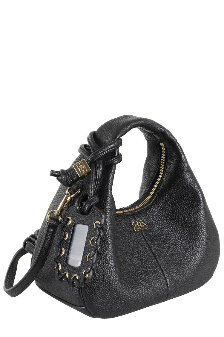 Ganni Mini Grained Hobo Bag