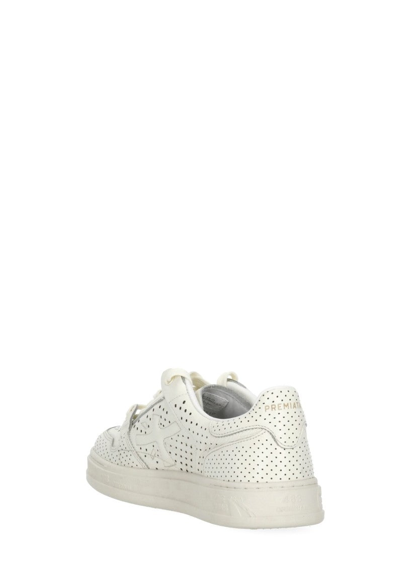 Prmt White Quinn 8251 Perforated Sneakers