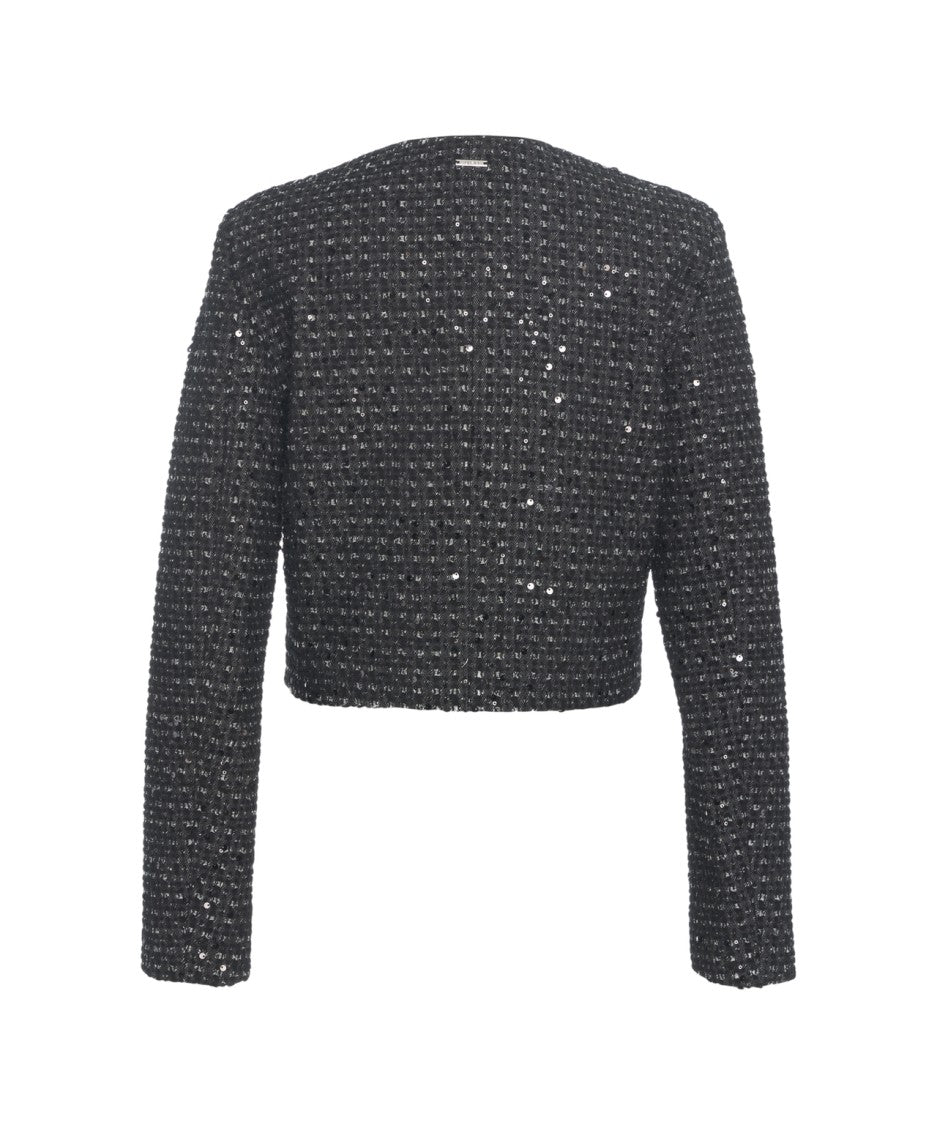 Liu Jo Short Jacket With Sequin Application
