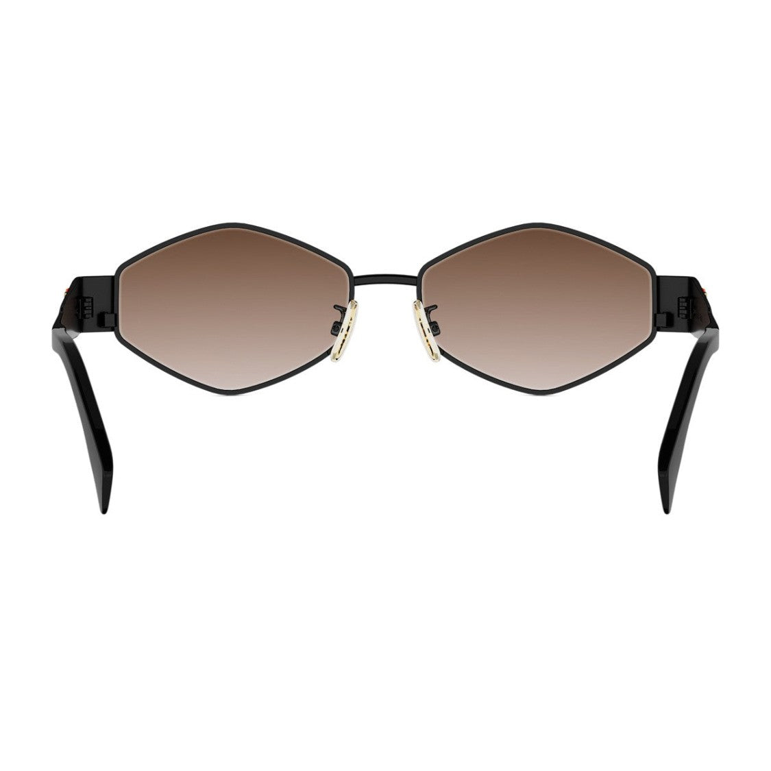 Celine Black Metal Triomphe Geometric Sunglasses