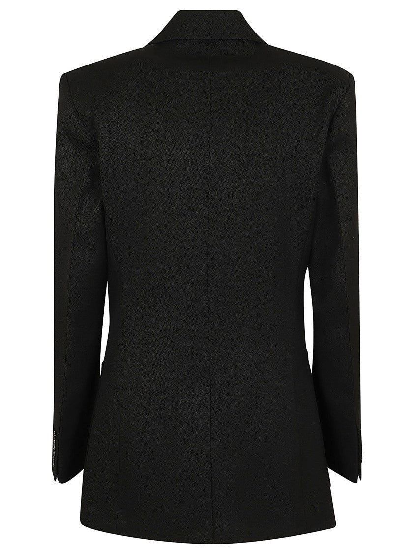 Victoria Beckham Patch Pocket Tailored Jacket With Notched Lapels