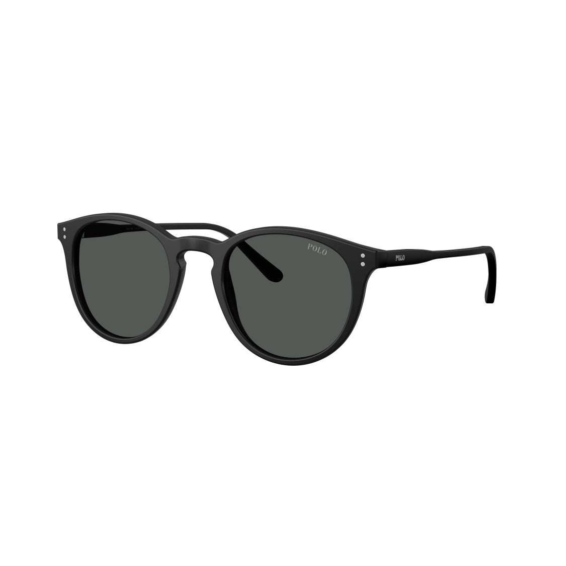 Polo Ralph Lauren 0Ph4110 Classic Round Frame Polished Black Sunglasses