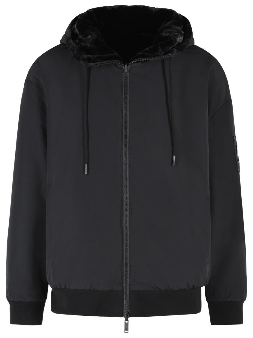 Moose Knuckles 'Bunny' Black Polyester Reversible Jacket