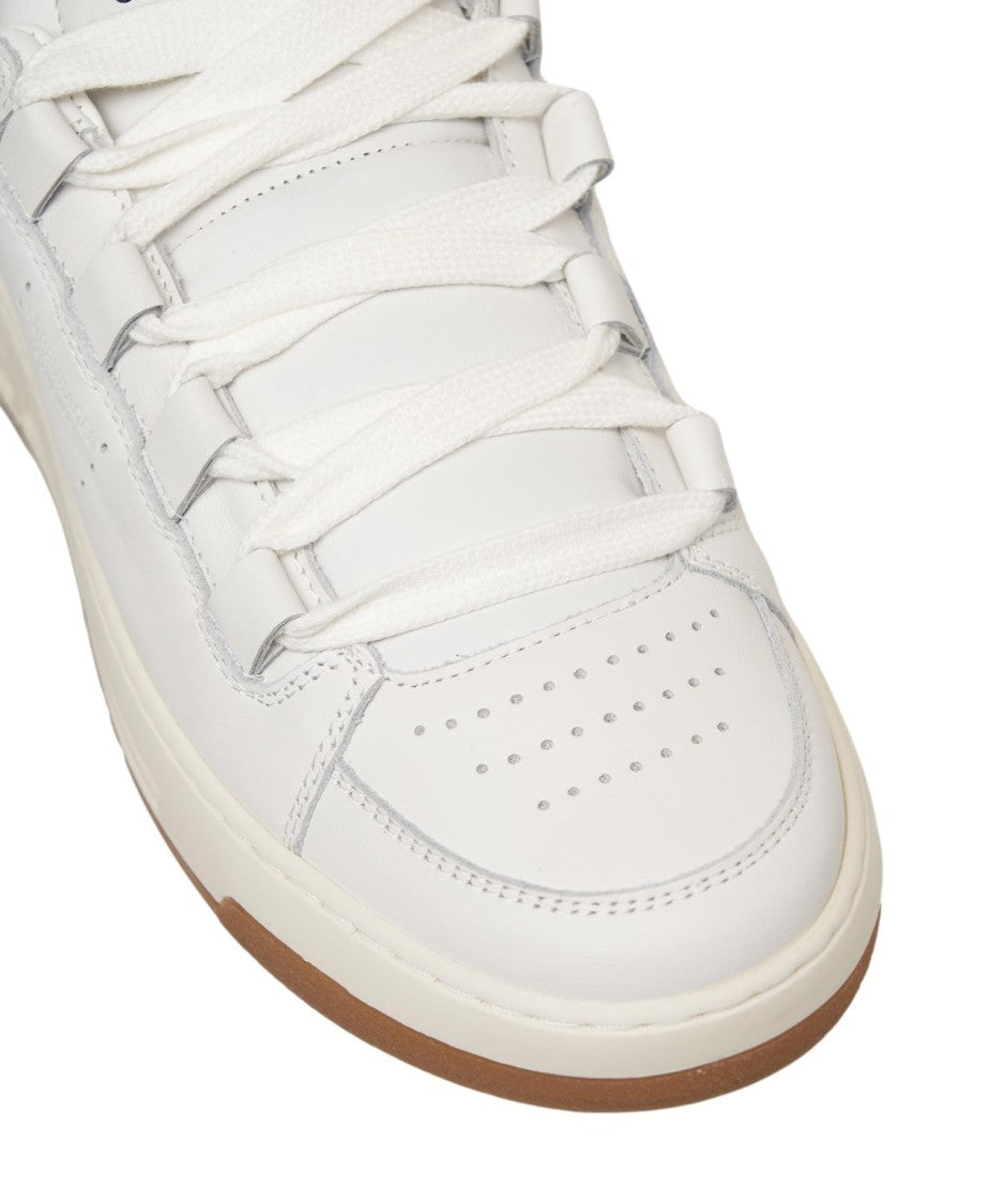 Copenhagen Rounded White Leather Sneakers