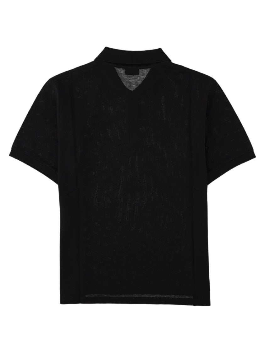 Saint Laurent Cassandre Short-Sleeve Cotton Polo Shirt