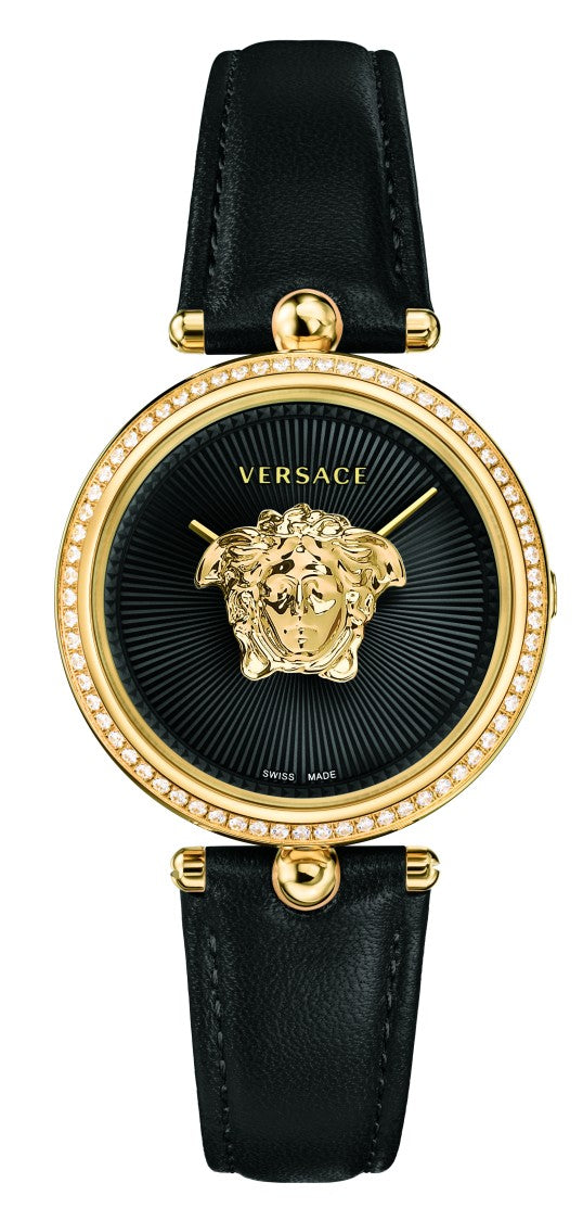 Versace Palazzo 68-Diamond Watch With Medusa Motif And Swiss Quartz Movement