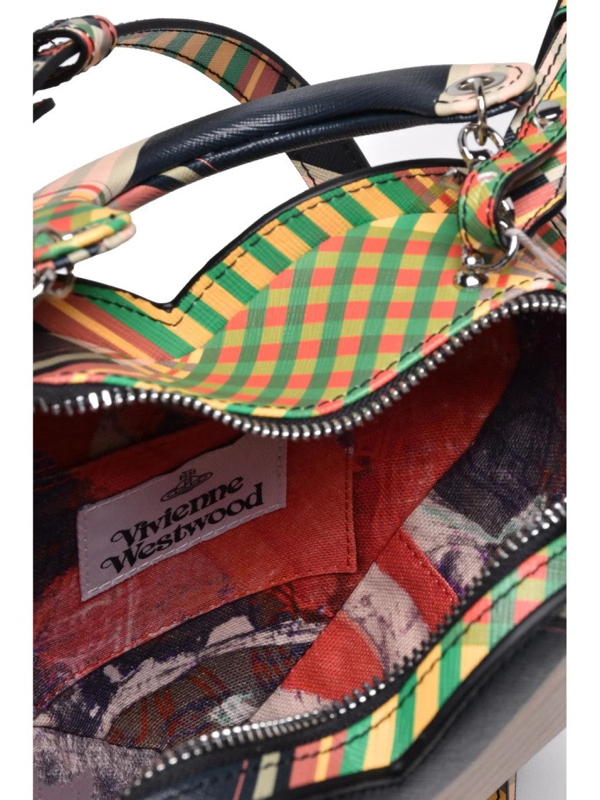 Vivienne Westwood Multicolor Polyurethane Plaid Shoulder Bag