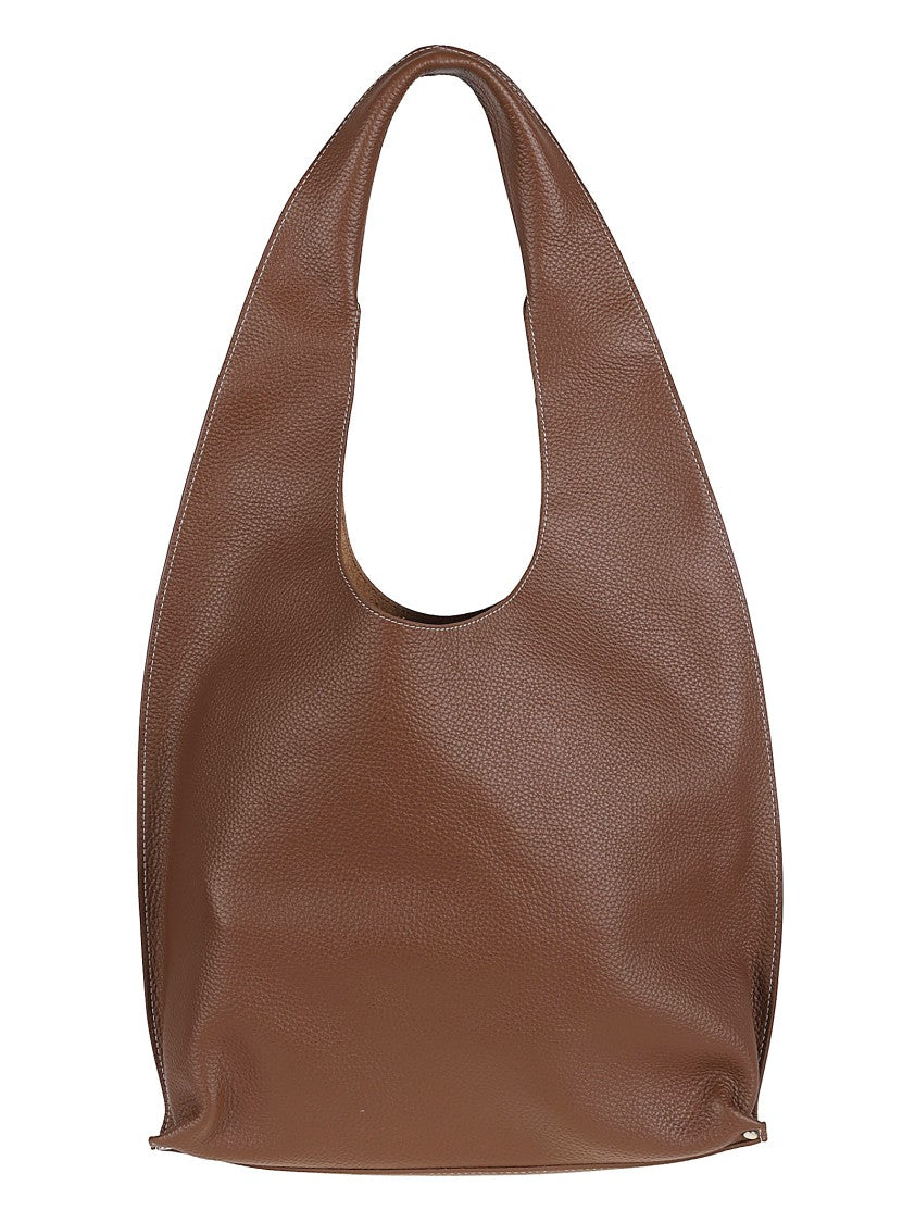 A.P.C. Pebbled Leather Shoulder Bag With Subtle Stud Detailing