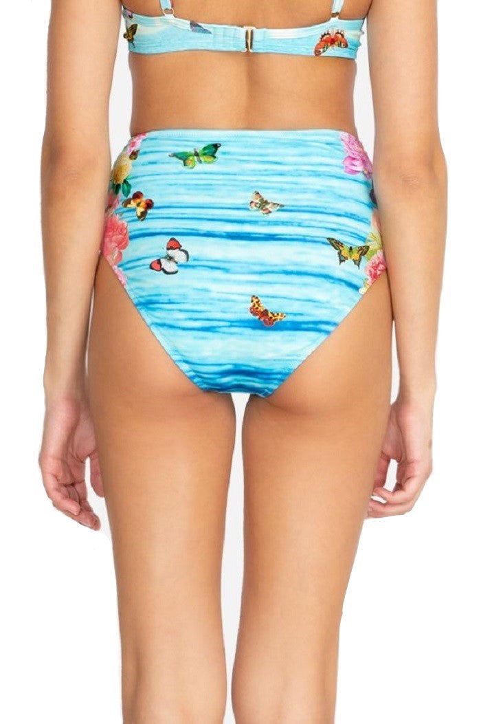 Johnny Was Costa Azul High Waist Bottom Swimwear - Csw9521-M