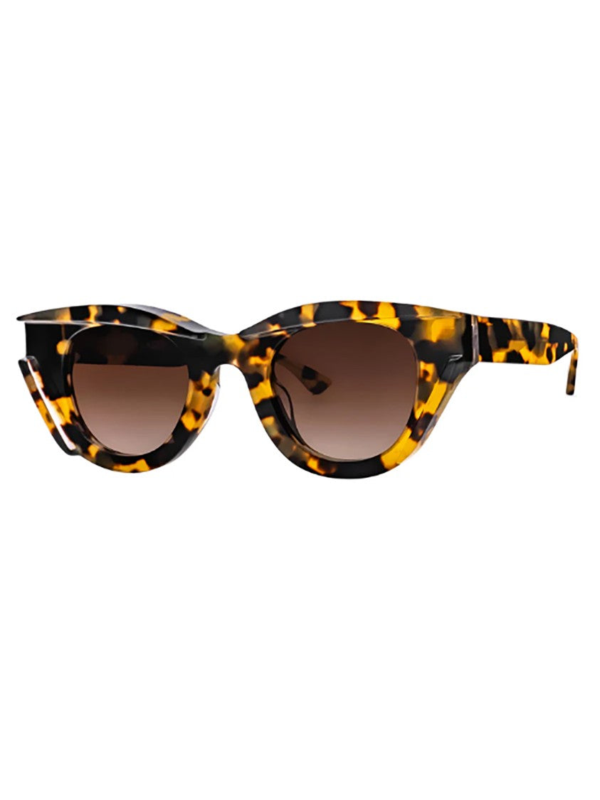 Thierry Lasry Bold Cat-Eye Acetate Sunglasses With Tortoiseshell Pattern