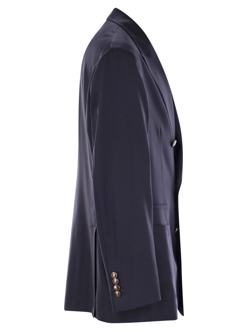 Brunello Cucinelli One-And-A-Half-Breasted Deconstructed Jacket In Virgin Wool