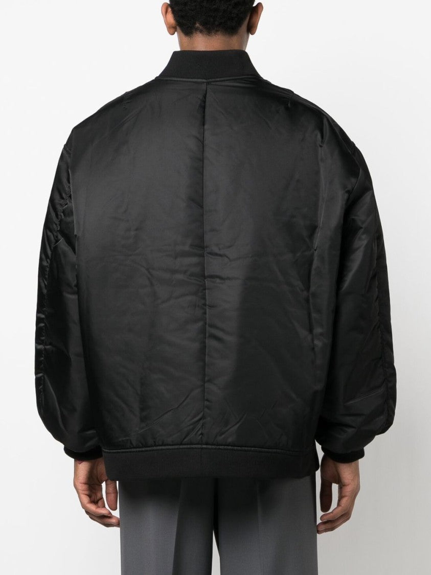 The Frankie Shop Boxy Oversized Jacket With Puffed Sleeves