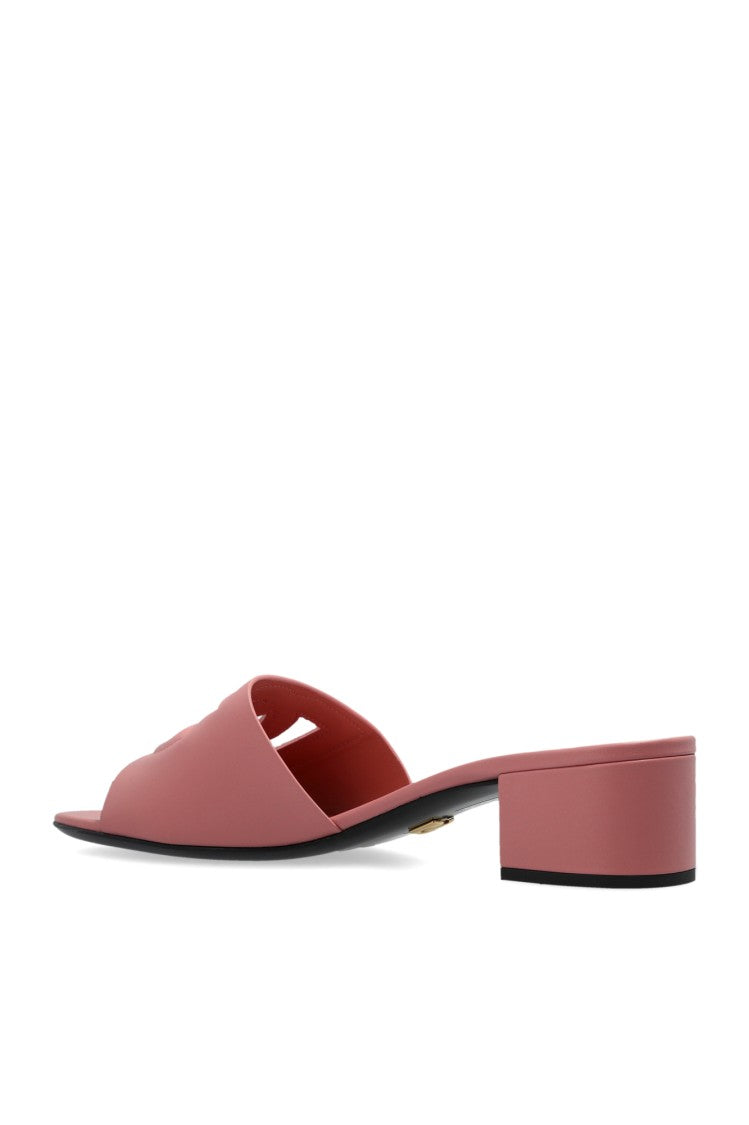 Dolce & Gabbana Powder Pink Heeled Mules