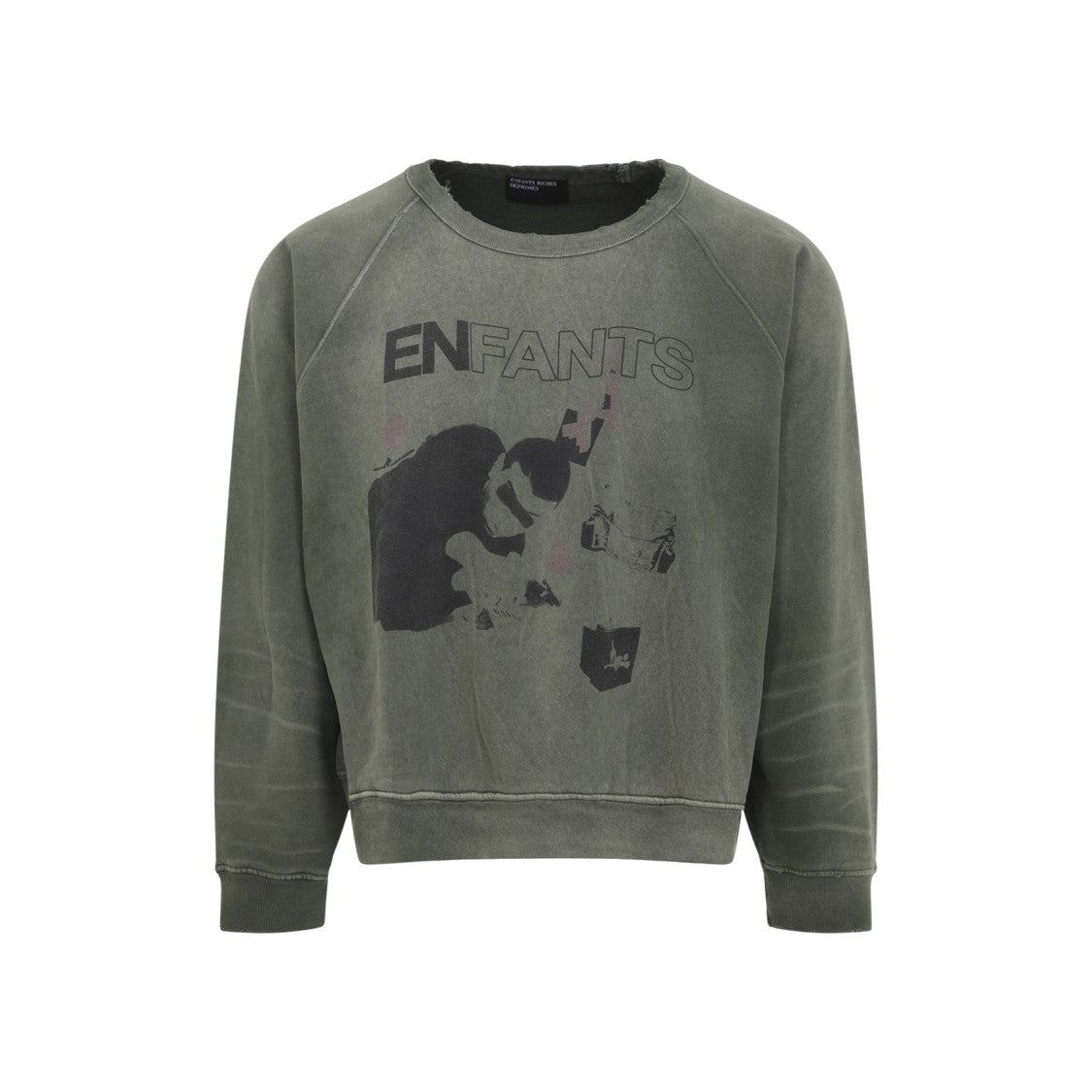 Enfants Riches Déprimés Relaxed-Fit Cotton Sweatshirt With Distressed Details