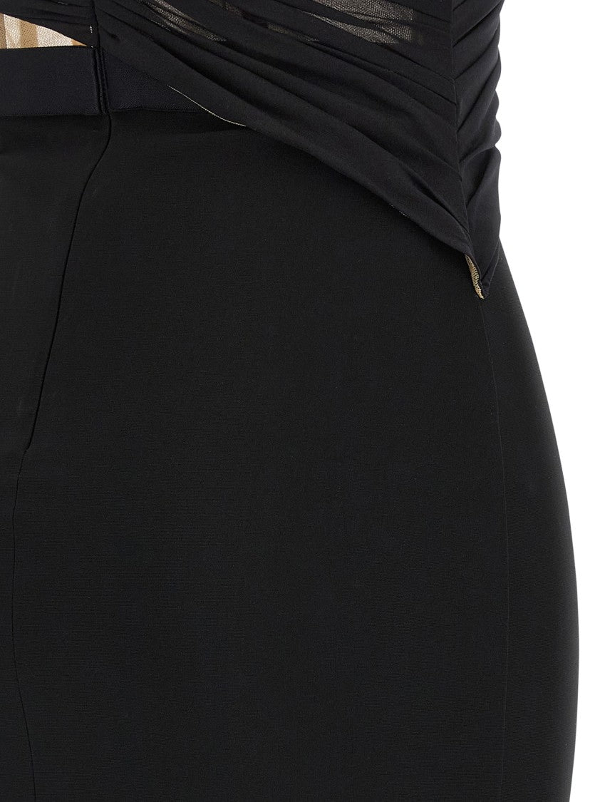 Nensi Dojaka 'Corsetted Draped Maxi' Dress