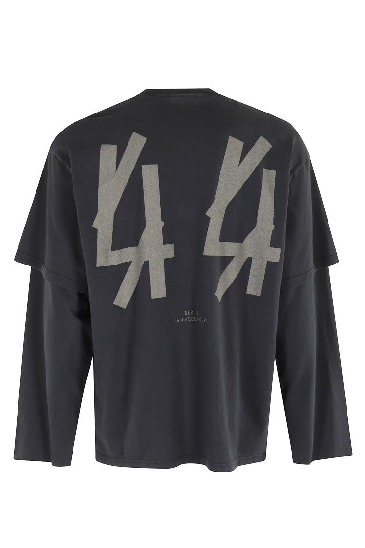 44 Label Group Double Sleeve T-Shirt With Layered Design