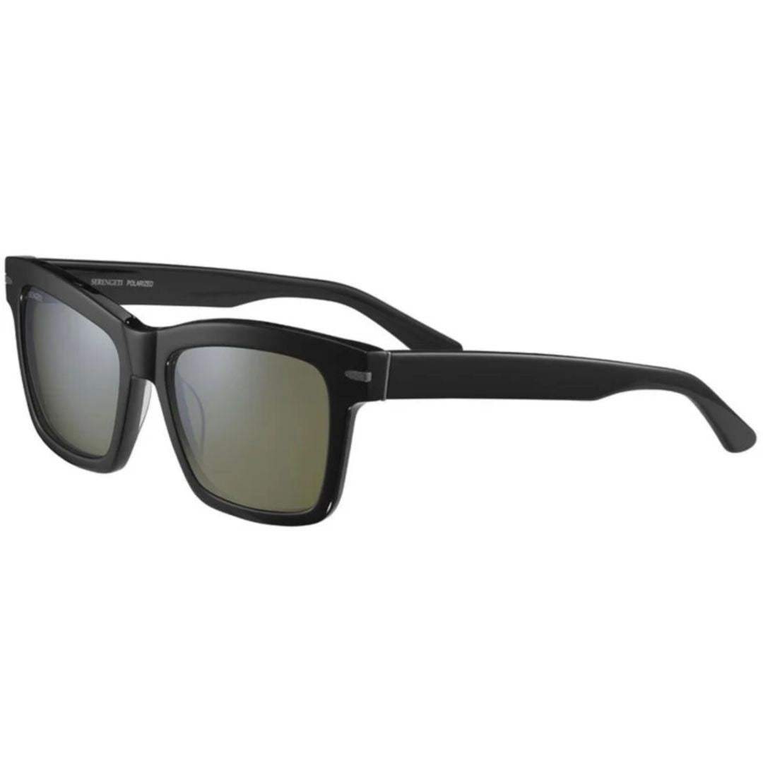 Serengeti Winona Bold Rectangular Frame Sunglasses With Reflective Lenses