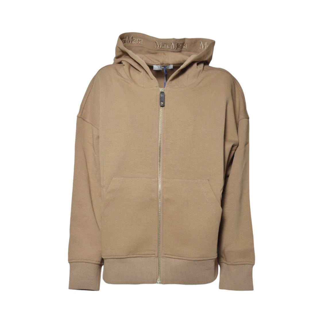 Max Mara Relaxed-Fit Hoodie With Full Zip Closure And Subtle Logo