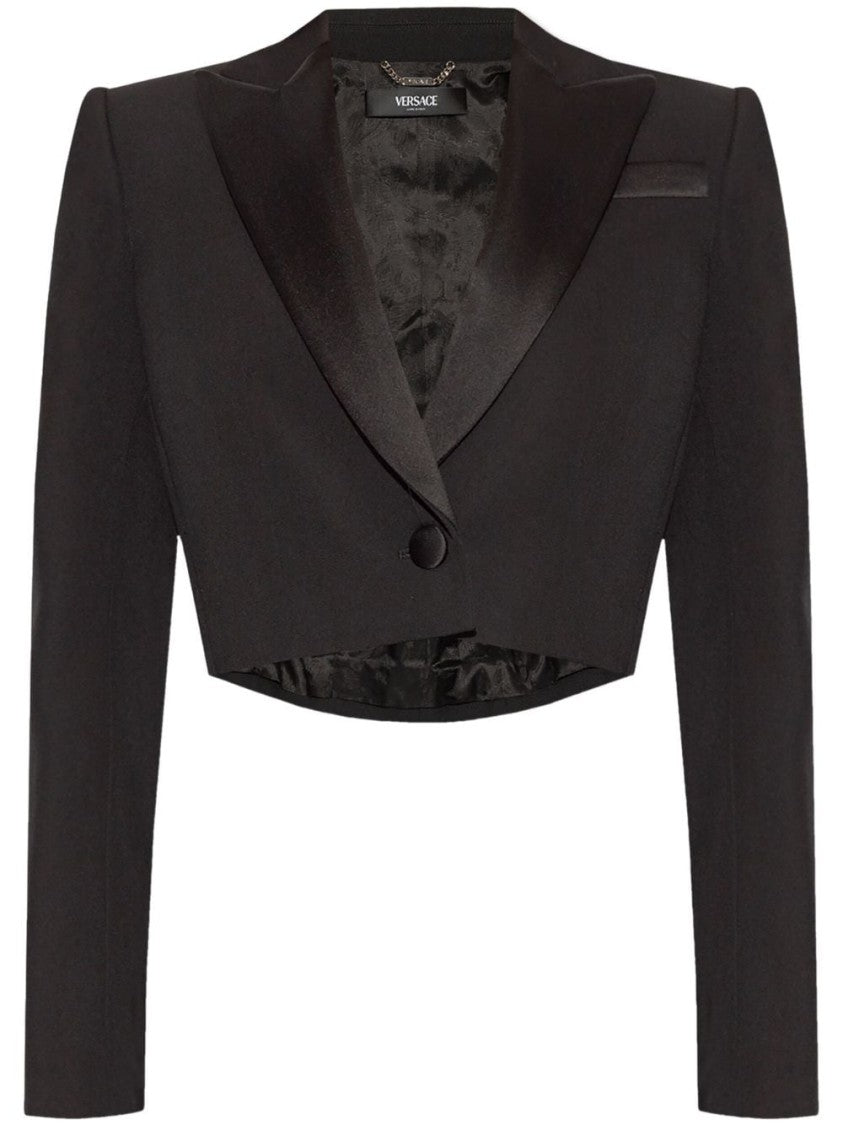 Versace Cropped Black Jacket
