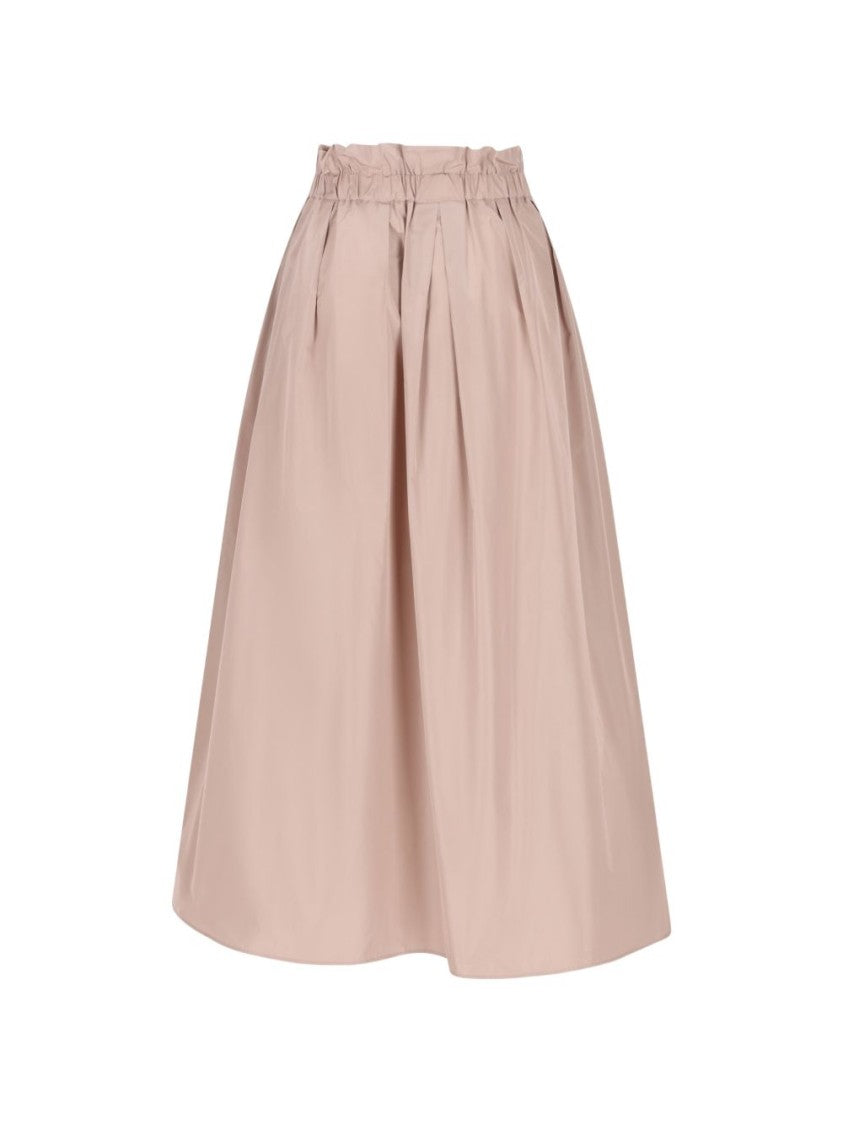 Herno Midi Skirt With Gathered Waistband And Subtle A-Line Silhouette