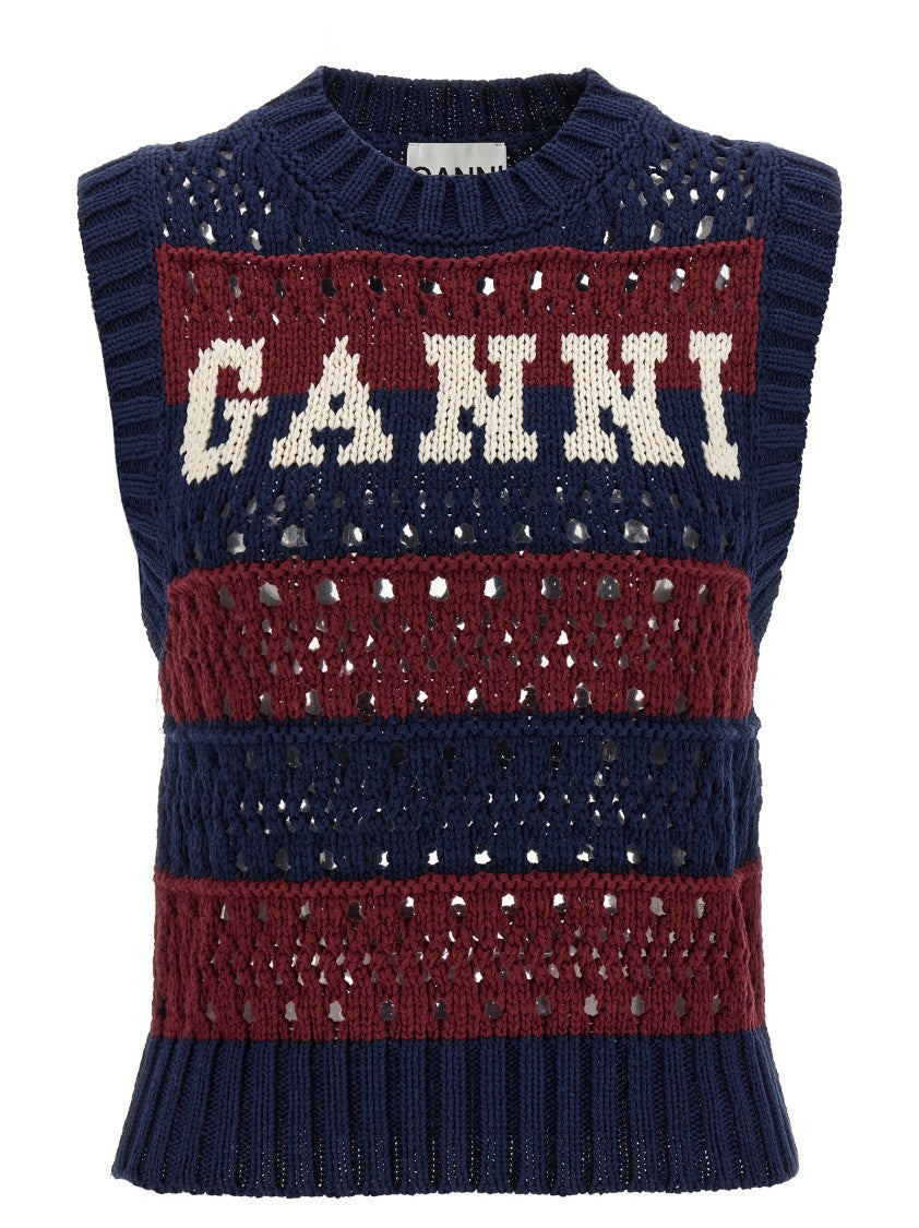 Ganni Blue Striped' Vest