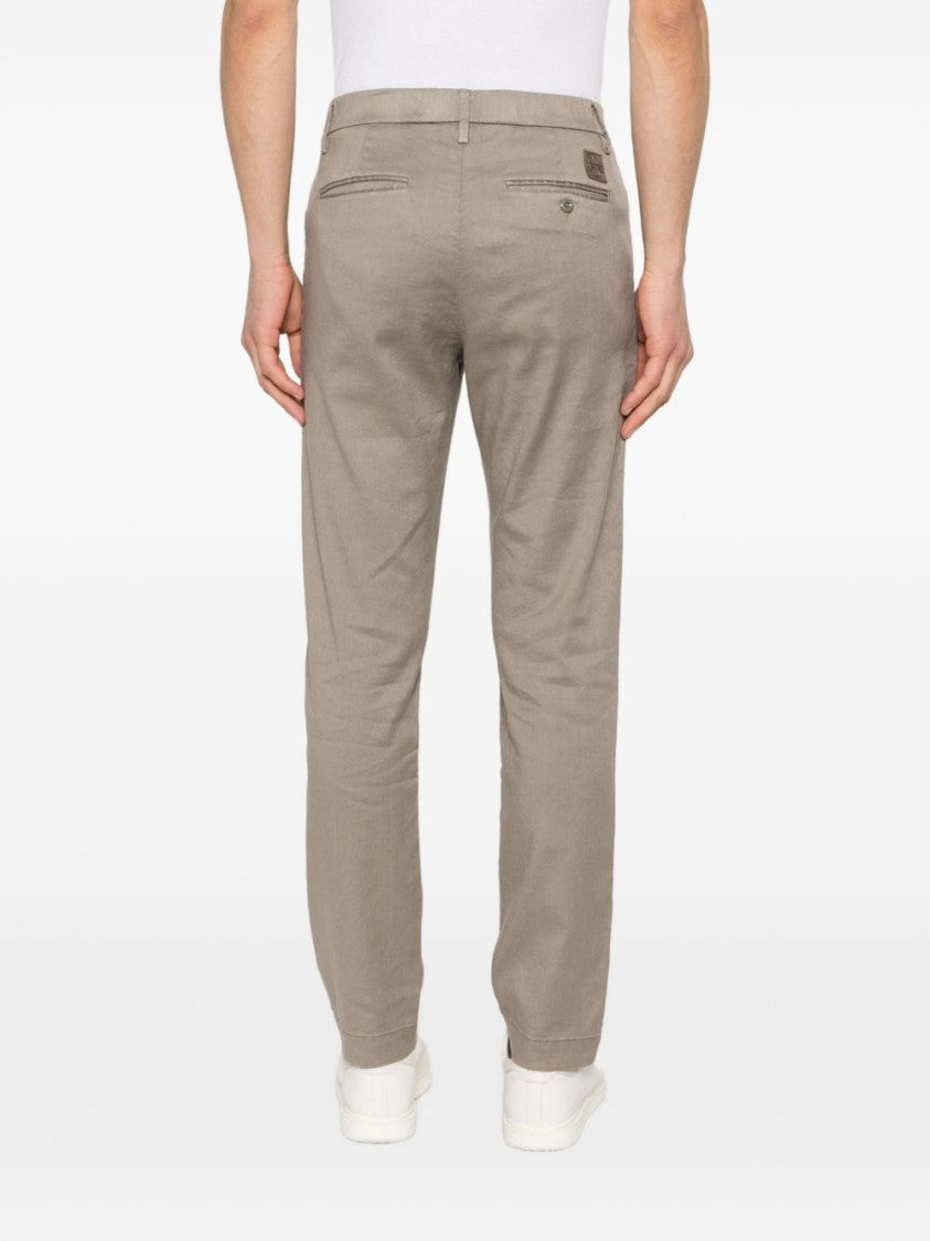 Jacob Cohen Button Fly Straight-Leg Pants With Tailored Finish