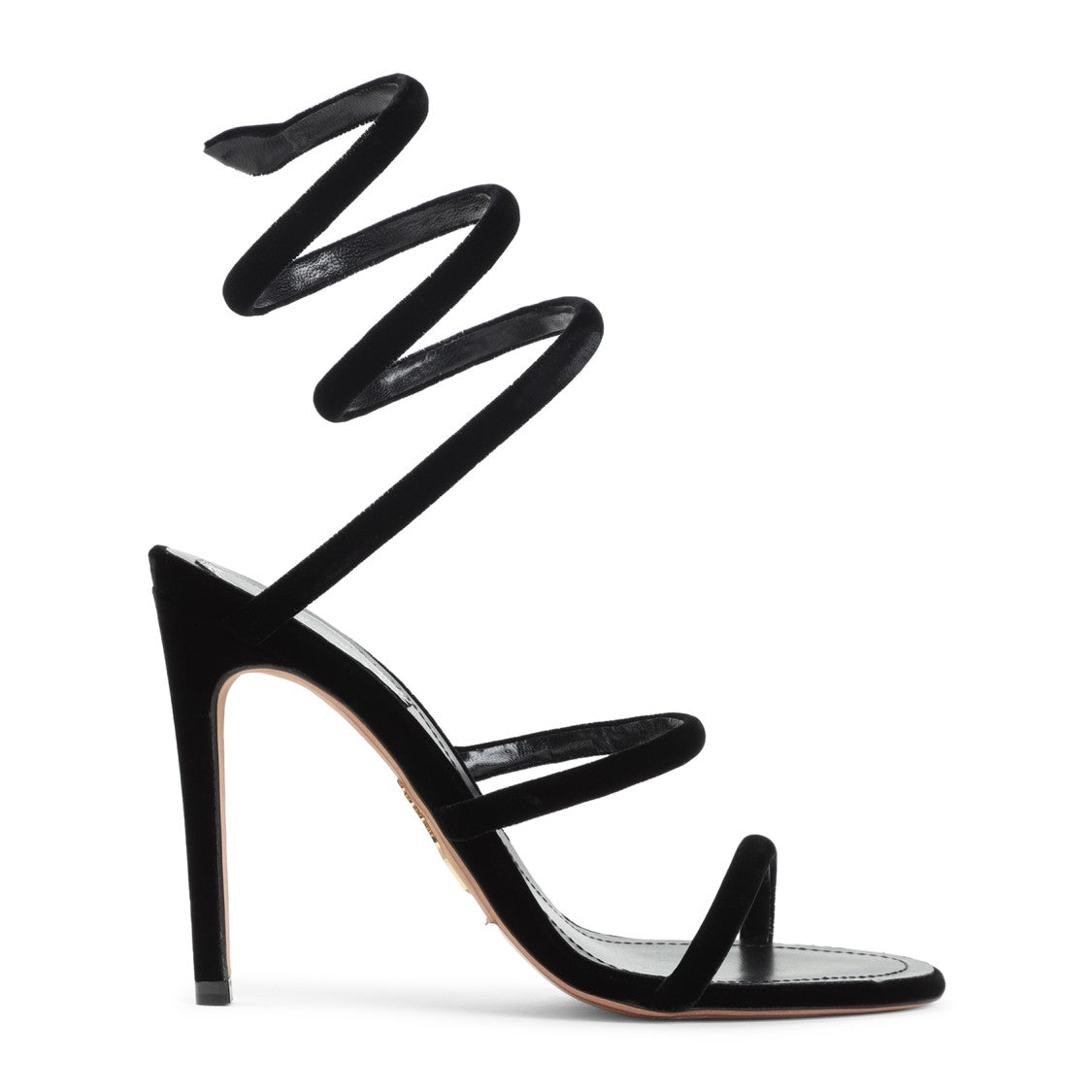 René Caovilla René Caovilla Velvet Snake Sandals