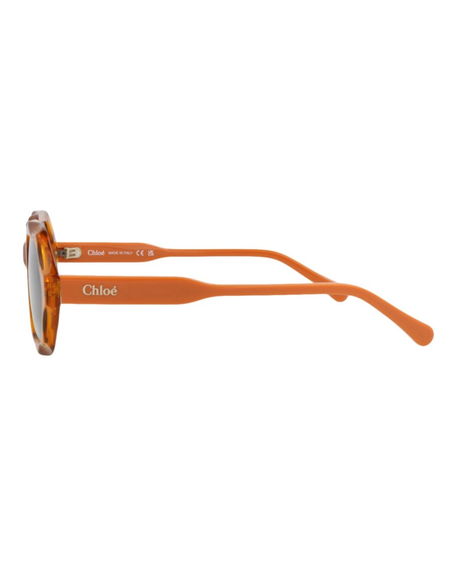 Chloé Square-Frame Recycled Acetate Sunglasses With Tortoiseshell Pattern