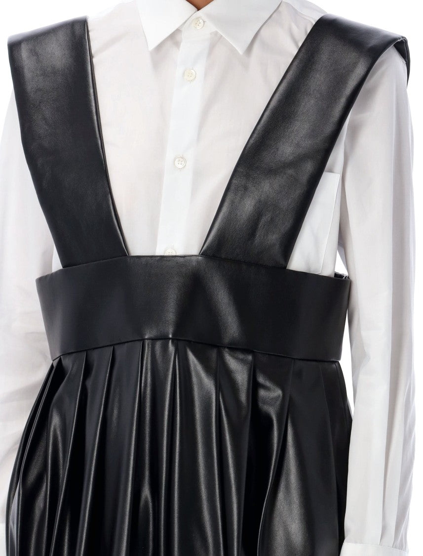 Comme Des Garçons Eco Leather Skirt Salopette