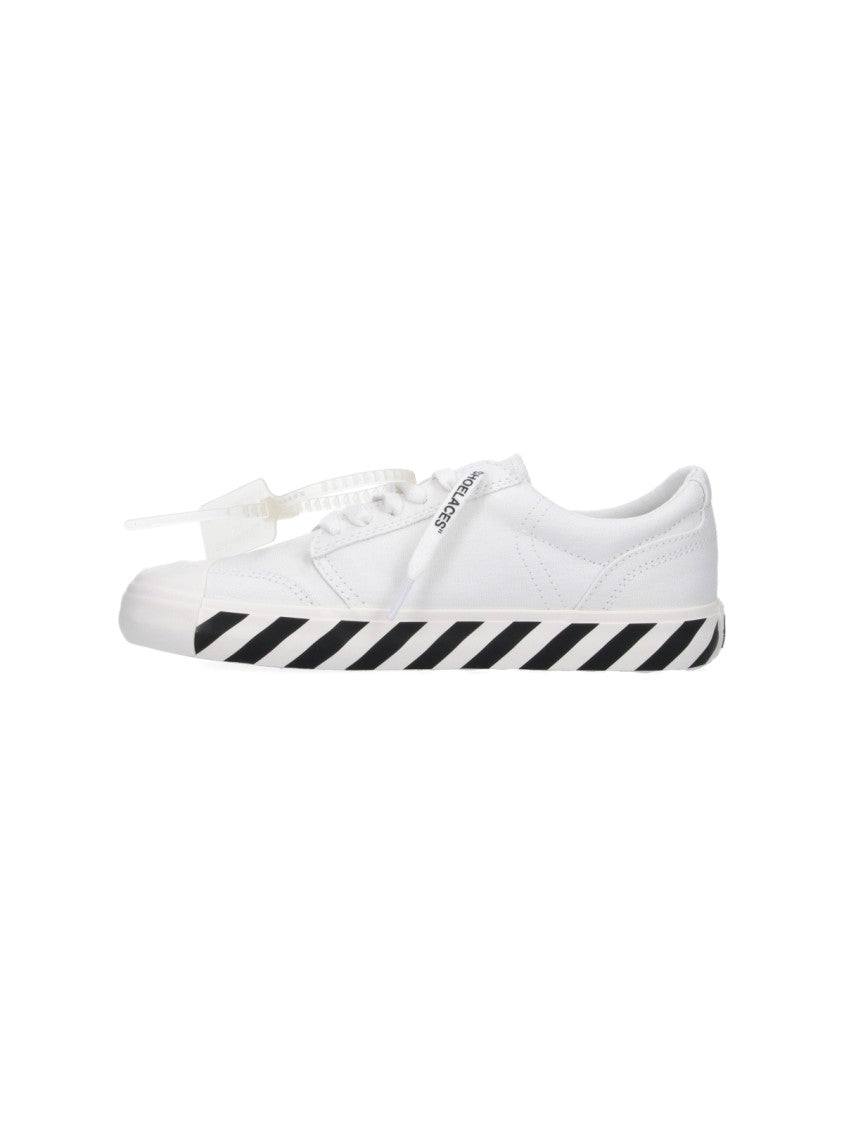 Off-White White Black Graphics Leather Sneakers