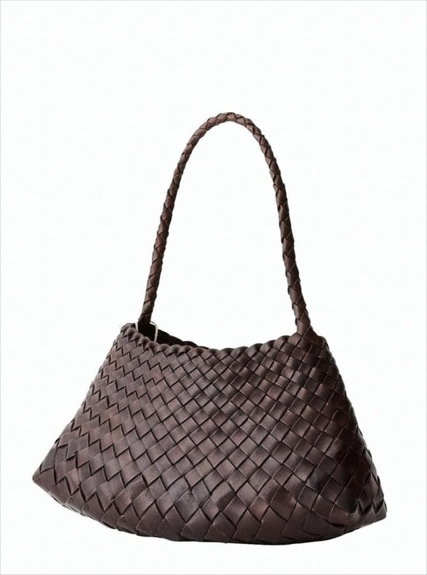 Dragon Diffusion Woven Buffalo Leather Rosanna Handbag