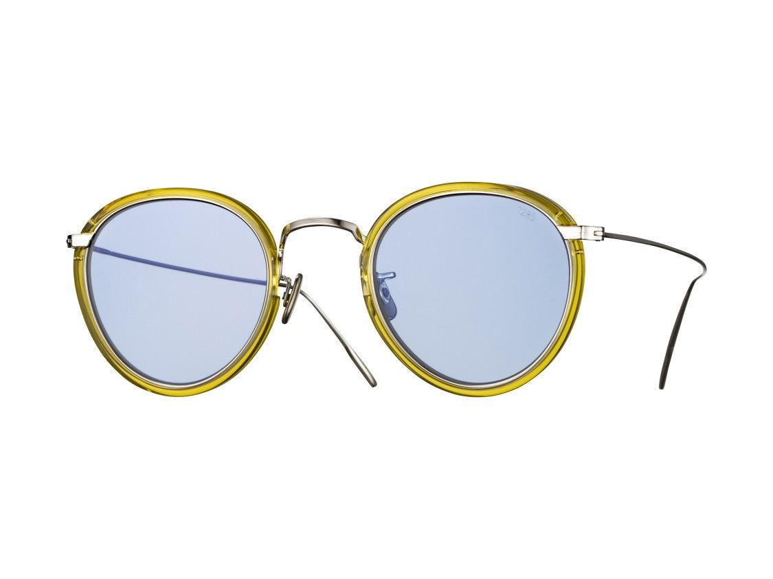 Eyevan Yellow 717E Metal Round Sunglasses